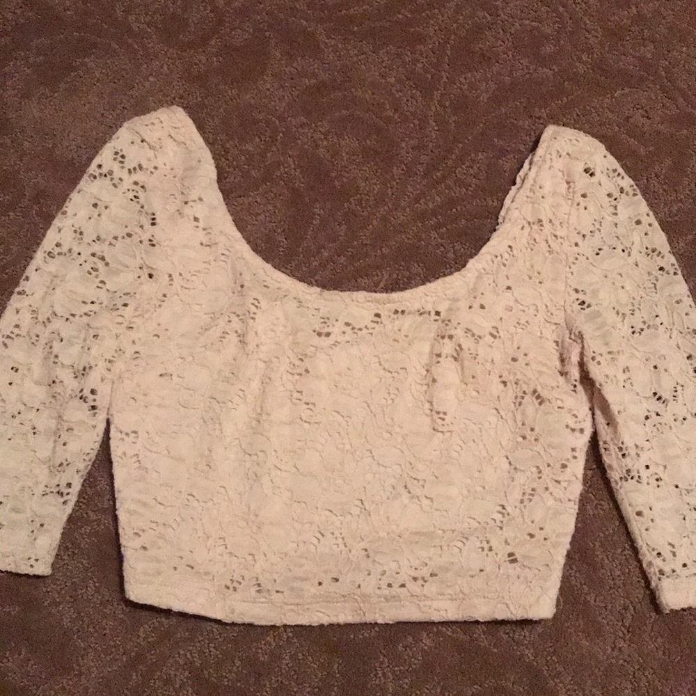 Lace crop top